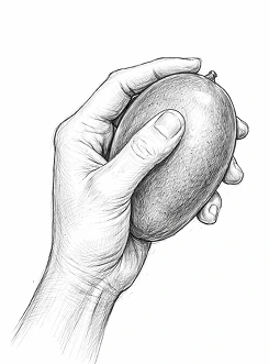 Hand-drawn illustration for Colazione esotica
